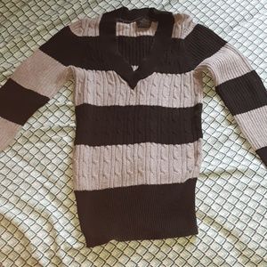 Black and Gray striped sweater